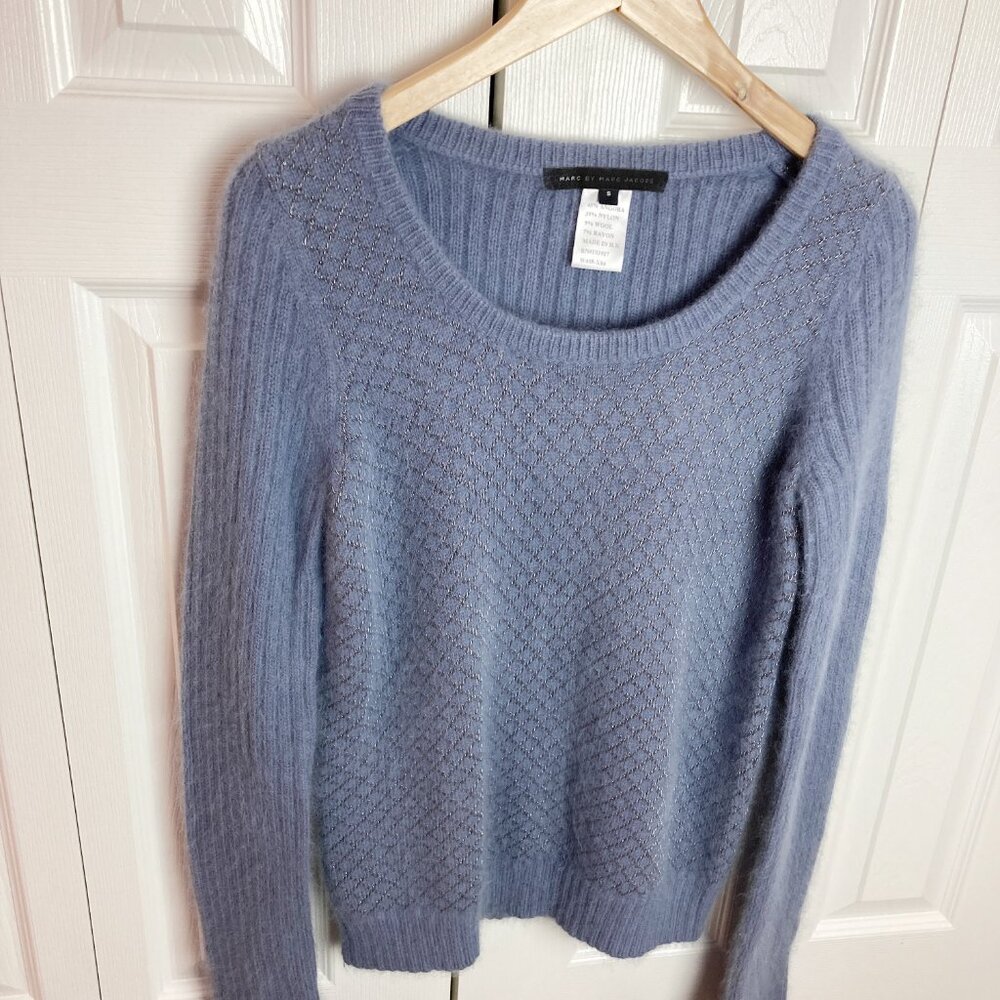 Vintage Marc Jacobs blue angora sweater